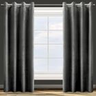 Eurofirany, zasłona zaciemniająca gotowa, Rosa, 140-250 cm, czarny