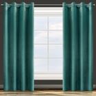 Eurofirany, zasłona zaciemniająca gotowa, Rosa, 140-250 cm, turkusowy