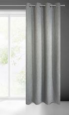 Eurofirany, zasłona zaciemniająca gotowa, Rossie, 140-250 cm, stalowy