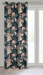 Eurofirany, zasłona zaciemniająca gotowa, Salma, czarny, 140-270 cm