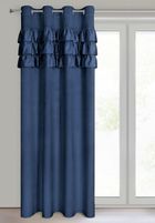 Eurofirany, zasłona zaciemniająca gotowa, Sami, 140-250 cm, granatowy