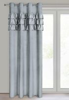 Eurofirany, zasłona zaciemniająca gotowa, Sami, 140-250 cm, srebrny