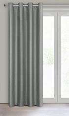 Eurofirany, zasłona zaciemniająca gotowa, Selina, 140-250 cm, stalowy