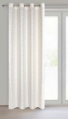Eurofirany, zasłona zaciemniająca gotowa, Semi, 140-250 cm, biały