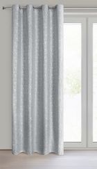 Eurofirany, zasłona zaciemniająca gotowa, Semi, 140-250 cm, srebrny
