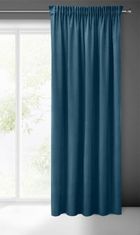 Eurofirany, zasłona zaciemniająca gotowa, Sibel, na taśmie, 140-270 cm, ciemnoniebieski