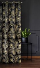 Eurofirany, zasłona zaciemniająca gotowa, Stella, 140-250 cm, czarny