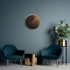 Eurofirany, zegar dekoracyjny, 40-5-40 cm, czarny