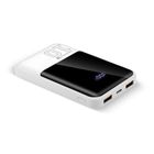 Everactive, powerbank, 10000mAh, 2xUSB, 1xUSB-C, 22,5W, QC4+, wyświetlacz LCD, biały, EB-10Q