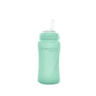 Everyday Baby, bidon ze słomką, szklany, miętowy, 2m+, 240 ml