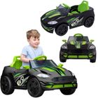 EVO, kabriolet, pojazd na akumulator, czarno-zielony
