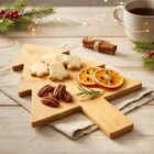 Excellent Houseware, deska do krojenia i serwowania, choinka, drewniana, 44,5-30 cm