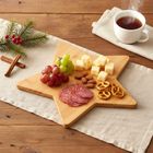 Excellent Houseware, deska do krojenia i serwowania, gwiazda, drewniana