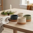 Excellent Houseware, Voyo, ceramiczne miseczki na przekąski, 4-9,5 cm