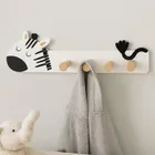 Excellent Houseware, wieszak do pokoju dziecięcego, Mini Zoo, 35,5-6,5-10 cm