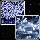 Extralink, lampki choinkowe, świąteczne, 10m, 100 LED, białe, zimne, zewnętrzne, wewnętrzne, na baterie