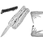 Extralink, Multitool, scyzoryk 23w1 z etui, srebrny