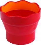 Faber-Castell, Click & Go, składany kubek na wodę, różowy