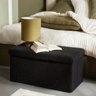 Factory, Matcha, składana ławka z tkaniny bouclé, 76-38 cm