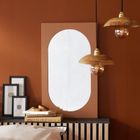 Factory, Moka, lustro owalne z pogrubioną ramą, 43-73 cm