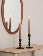 Fanni K, Runo, owalne lustro w drewnianej ramie, 40-60 cm