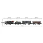 Fenfa, klasyczna kolejka zdalnie sterowana, para wodna, światło i dźwięk