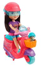 Fisher-Price, Dora poznaje świat, Przygoda na skuterze, zestaw z lalką i akcesoriami
