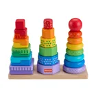 Fisher-Price, Drewniane piramidki, Sorter kształtówm zabawka niemowlęca