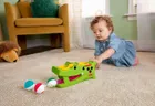 Fisher-Price, Krokodyl Przebijanka, zabawka aktywizująca z piłeczkami