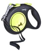 Flexi, New Neon, smycz automatyczna, rozmiar L, taśma, 5 m