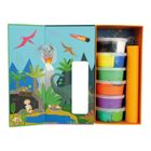 Floss & Rock, Clay & Play, Dinozaury, zestaw z gliną samoutwardzającą, 10 kolorów