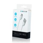 Forever, kabel USB typ-C, biały, 1 m, 2A