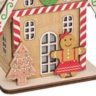 Fééric Lights and Christmas, lampion świąteczny LED, domek z piernika, 15 cm