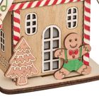 Fééric Lights and Christmas, lampion świąteczny LED, domek z piernika, 15 cm