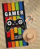 Gamer, ręcznik plażowy, 70-140 cm