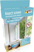 Garden Life, moskitiera okienna, poliester, taśma rzep, czarna, 130-150 cm