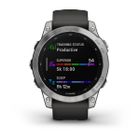 Garmin, zegarek Fenix, 7 Standard Edition, 47 Mm Silver, Graphite Band