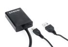 Gembird, adapter A-VGA-HDMI-01, czarny