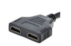 Gembird, adapter, DSP-2PH4-04, czarny, 0,2m