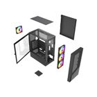 Gembird, Midi Tower Fornax 4300 ATX, obudowa, czarna