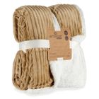 Giftdecor, koc dwustronny z barankiem, 130-170 cm