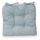 Giftdecor, poduszki na krzesło z pikowaniem i troczkami, 40-40 cm