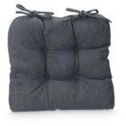 Giftdecor, poduszki na krzesło z pikowaniem i troczkami, 40-40 cm