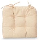 Giftdecor, poduszki na krzesło z pikowaniem i troczkami, 40-40 cm