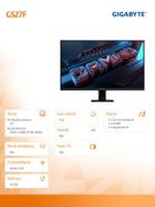 Gigabyte, monitor, LED, 27", GS27FA, 180Hz