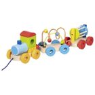 Goki, Pociąg Rio, z klockami, labiryntem koralikowym i grzechotką