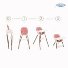 Graco, Presti, krzesełko do karmienia 3w1, dusty rose