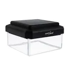 GreenBlue, lampa solarna LED na słupek, daszek kopertowy, 80-80 mm, 3200K GB127 WW