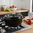 Hage, emaliowana brytfanna żeliwna, forma do chleba, czarna, 2,85l