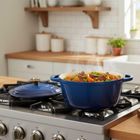 Hage, garnek żeliwny, emaliowany, niebieski, 26 cm, 5l